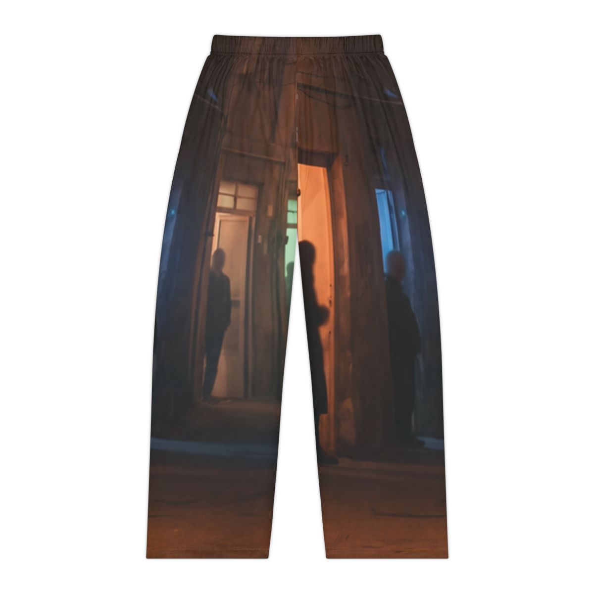 Women's Pajama Pants - Shadowed Alleyway Mystery Art Print |...