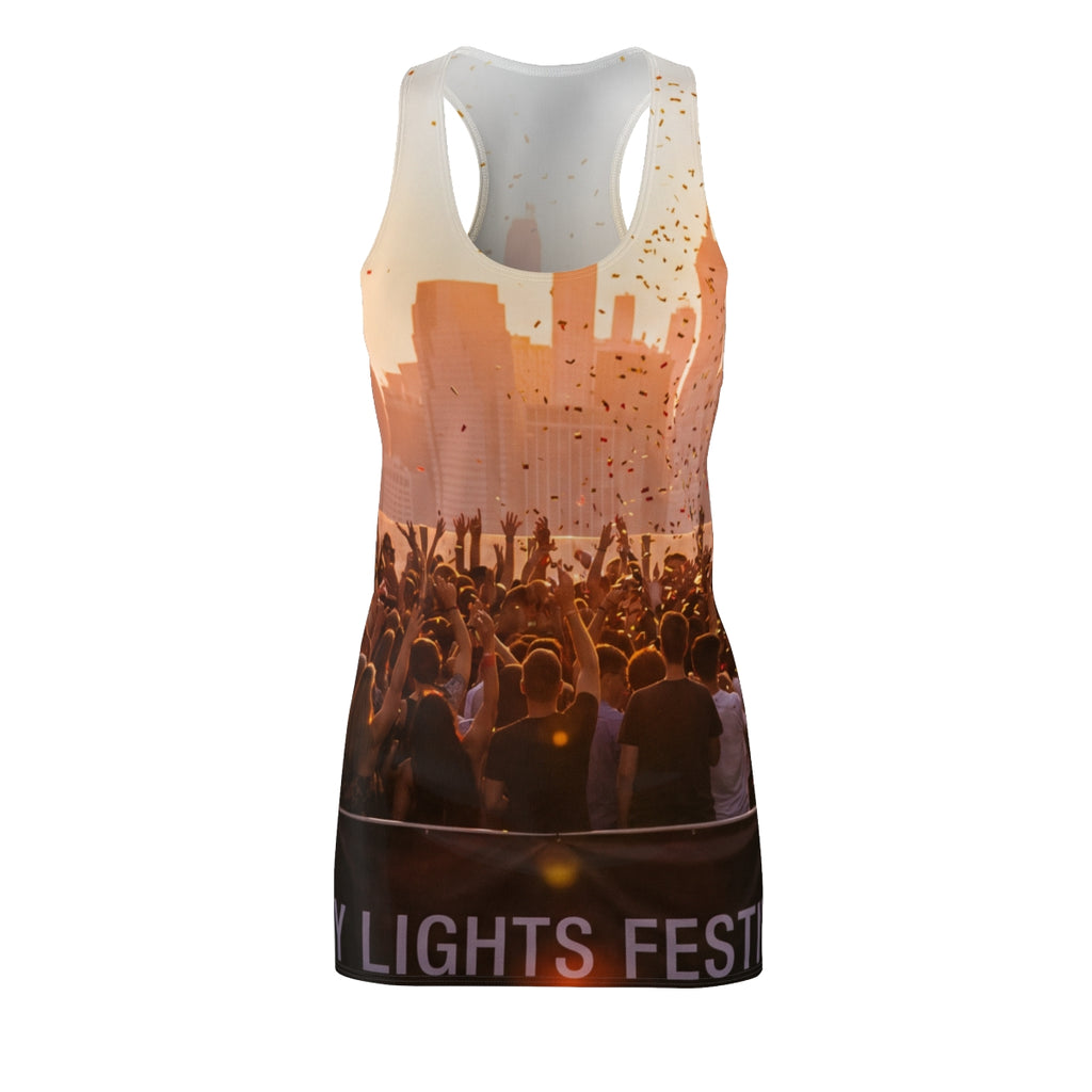 Women's Cut & Sew Racerback Dress - City Lights Festival |...