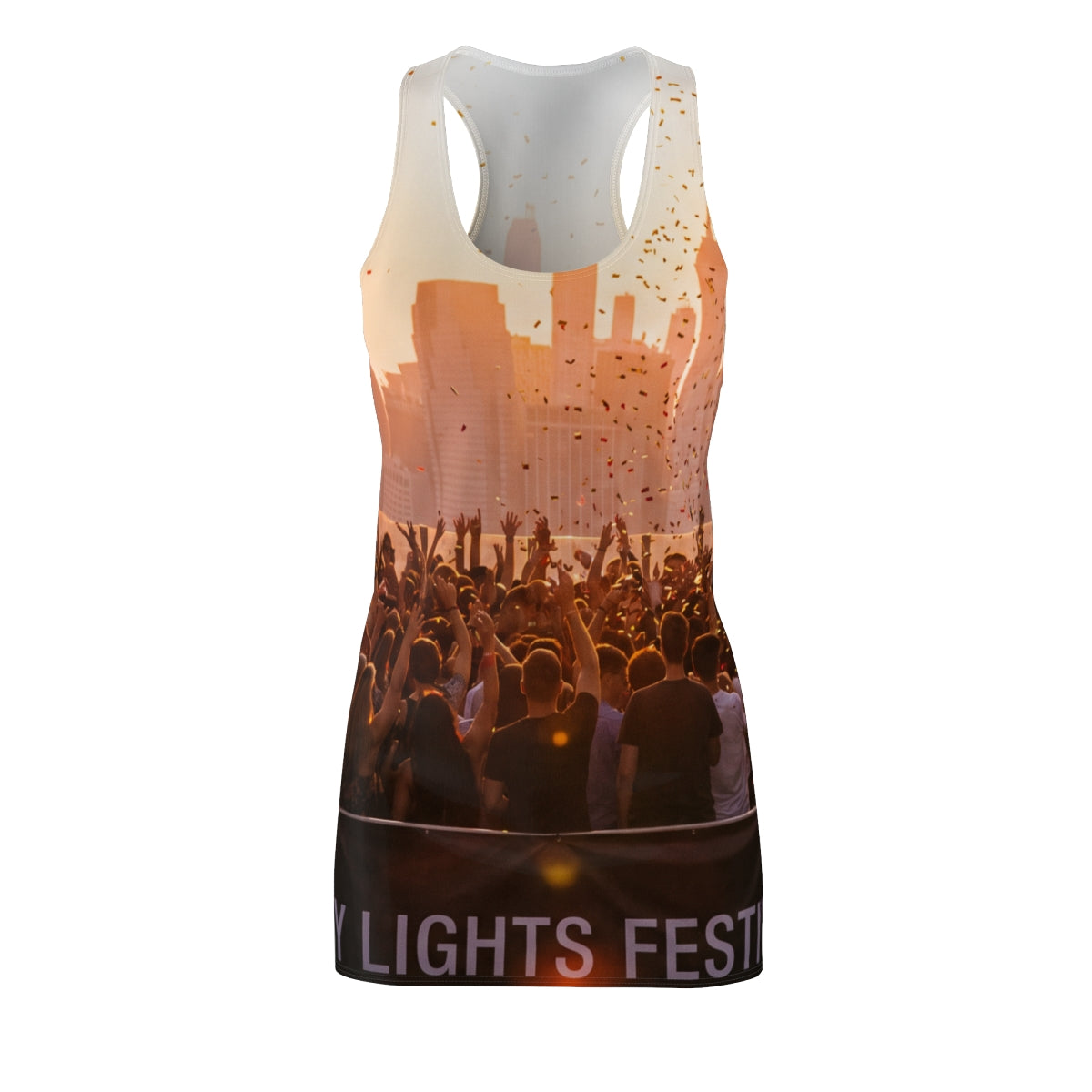 Women's Cut & Sew Racerback Dress - City Lights Festival |...
