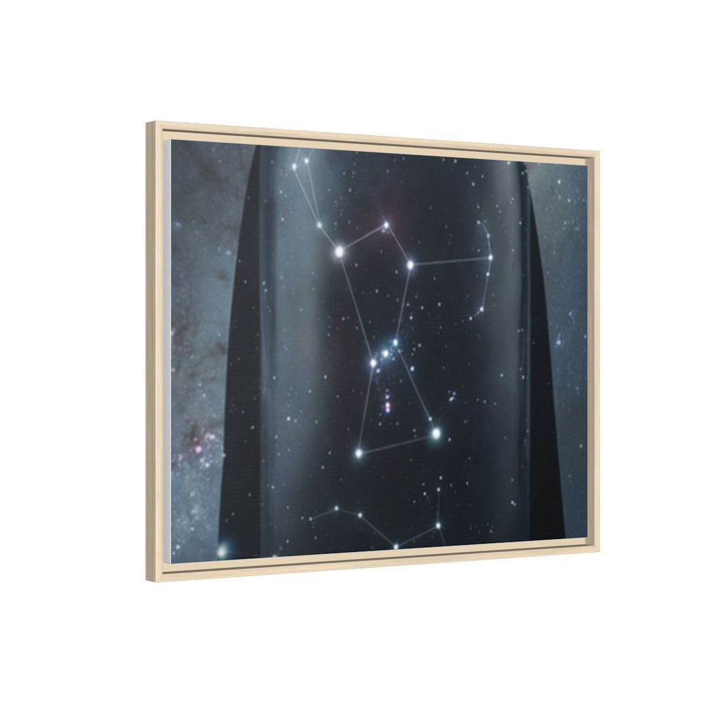 Framed Matte Canvas - Cosmic Sentinel — Natural / 1.25" (10×8, 12×9, 14×11, 16×12, 20×10, 18×12, 20×16, 24×16, 24×18, 36×12, 24×20, 32×16, 30×20, 30×24, 32×24, 48×16, 36×24, 48×24, 40×30, 60×20, 48×32, 60×30 & 60×40)