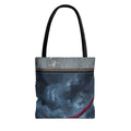 Crimson Abstract Tempest Art Tote Bag
