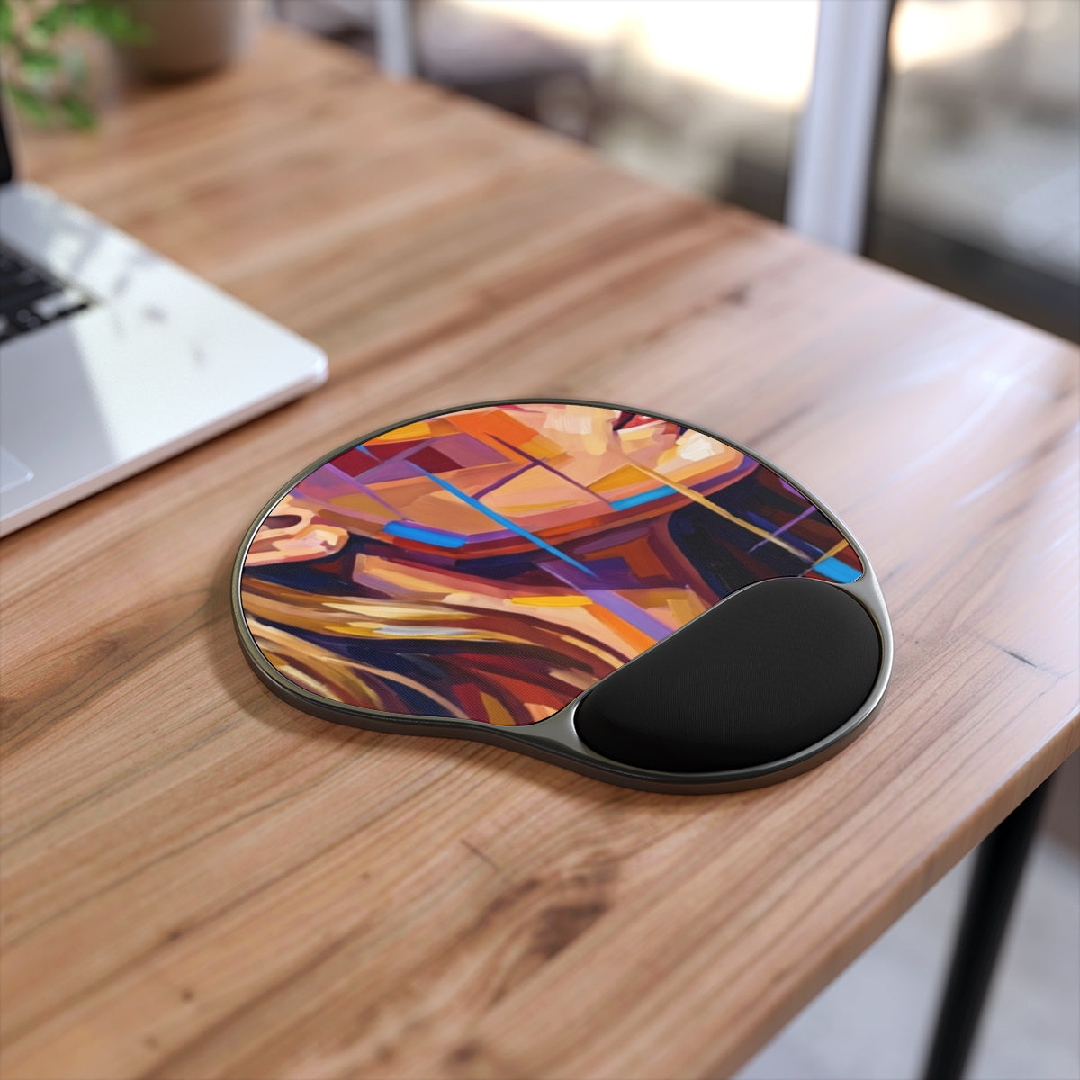 Mouse Pad with Wrist Rest - Shattered Elegance | Echovira...