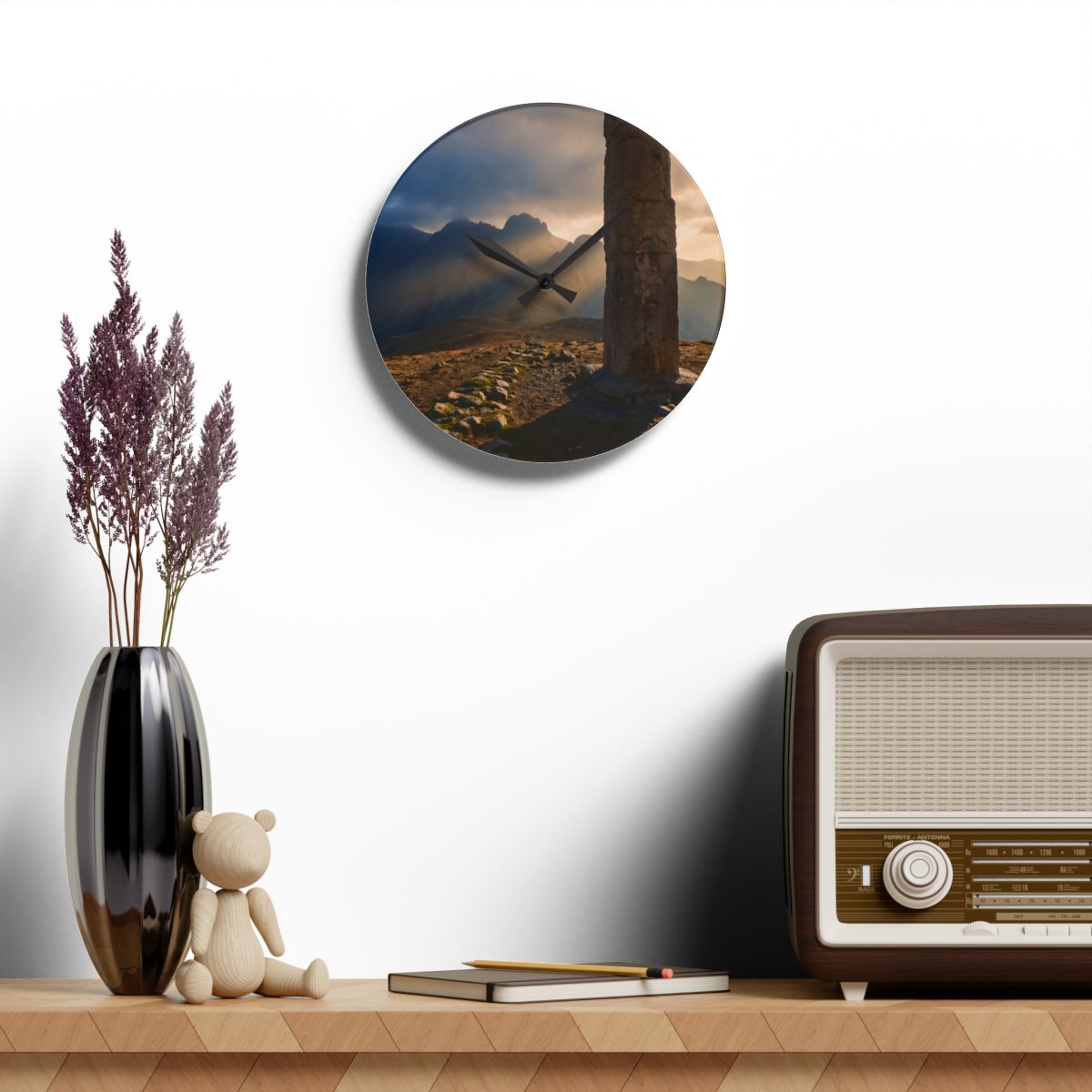 Acrylic Wall Clock - Timeless Peak
