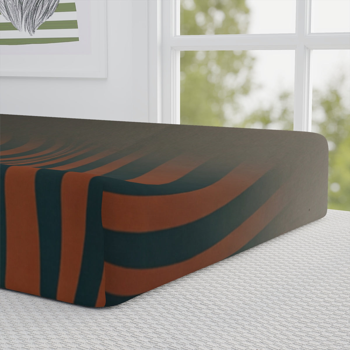 Optical Illusion Wave Baby Changing Pad Cover
