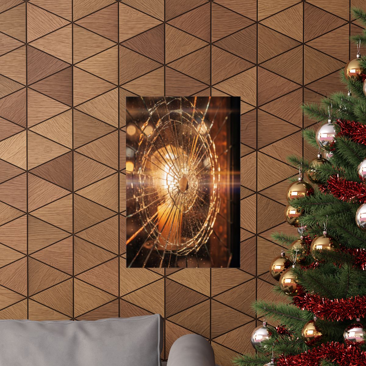 Matte Vertical Posters - Shattered Radiance Glass Art (8×10...