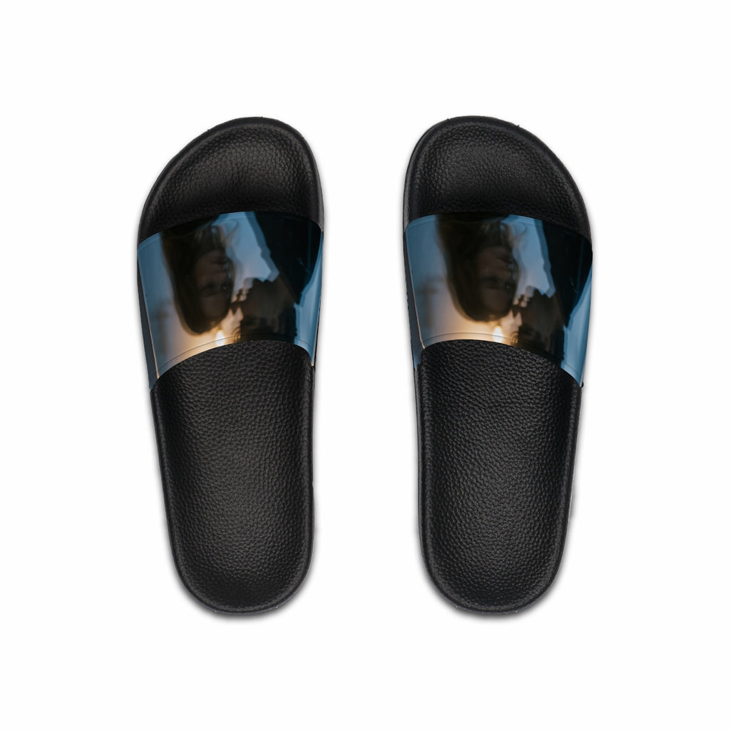 Men's Slide Sandals - Midnight Shadow - Cozy Casual Footwear...