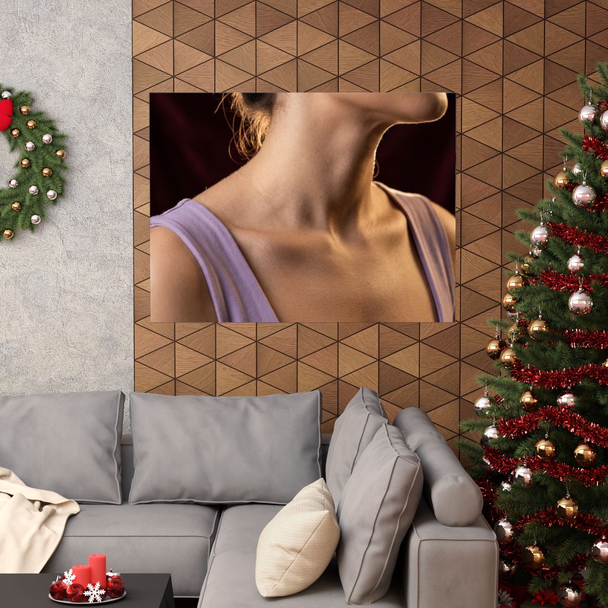 Matte Horizontal Posters - Golden Contour Minimalist... |...