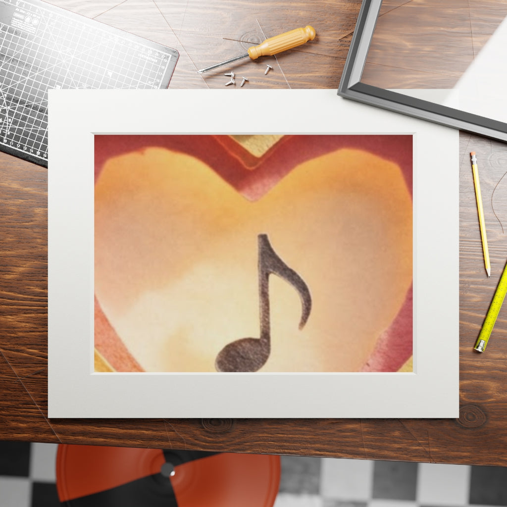 Fine Art Print - Melodic Heart Passepartout — Landscape... |...