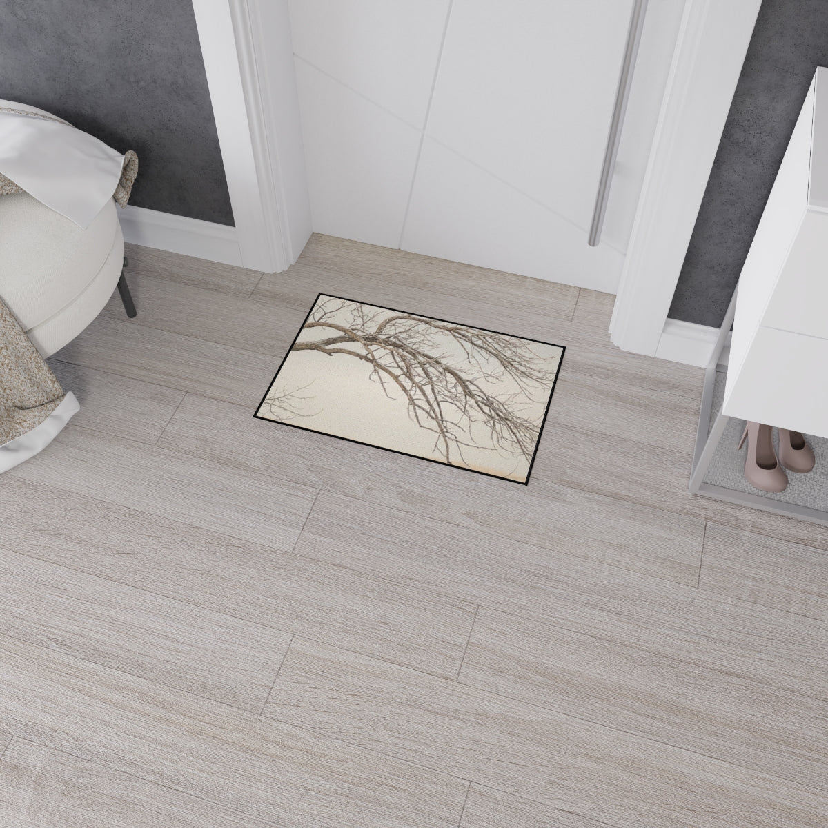 Heavy Duty Floor Mat - Winter Tree