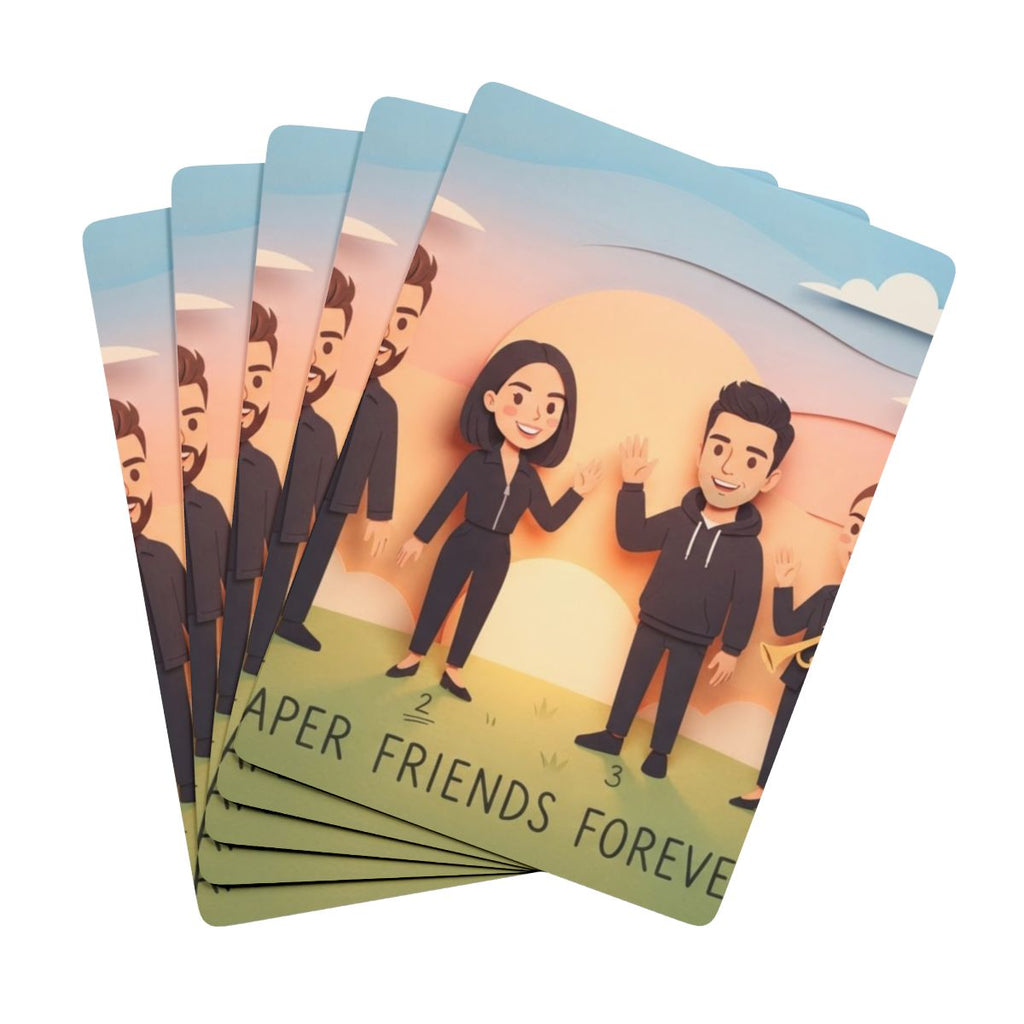 Poker Playing Cards - Paper Friends Deck | Echovira Gallery
