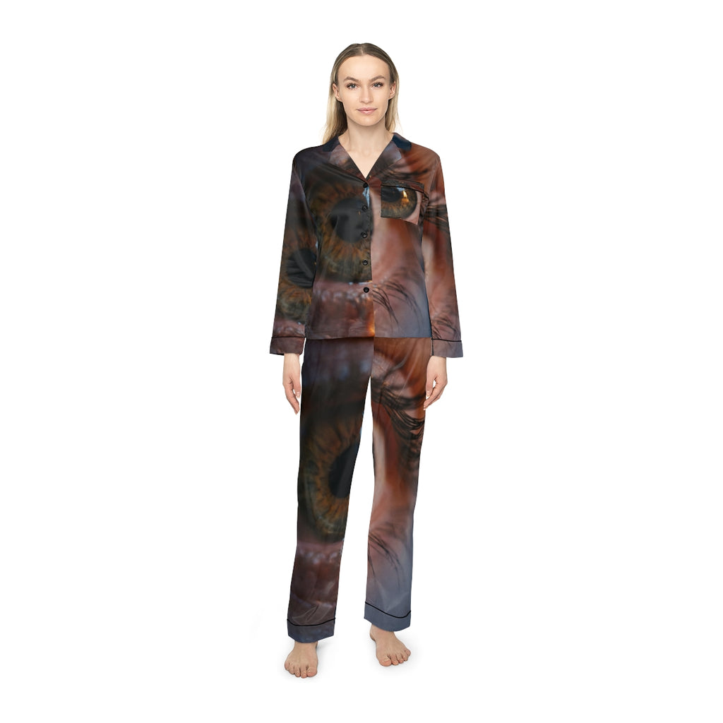 Women's Satin Pajamas - Luminous Tear