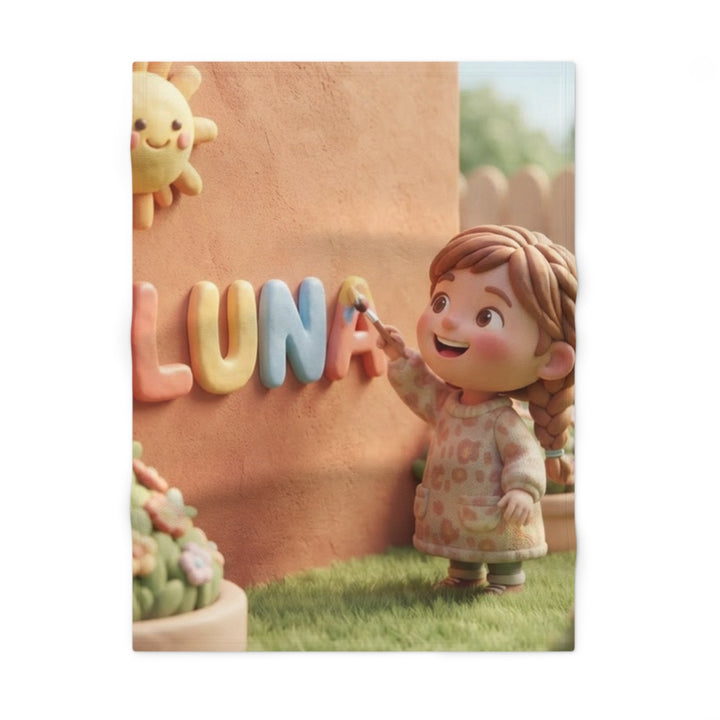 Soft Fleece Baby Blanket - Luna Sunshine