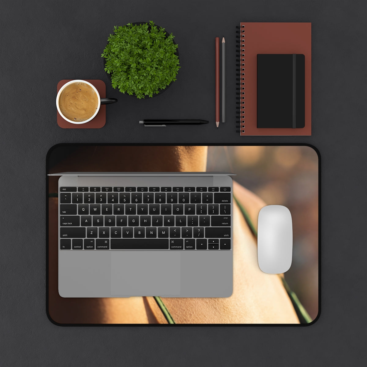 Desk Mat - Cinematic Emerald Elegance
