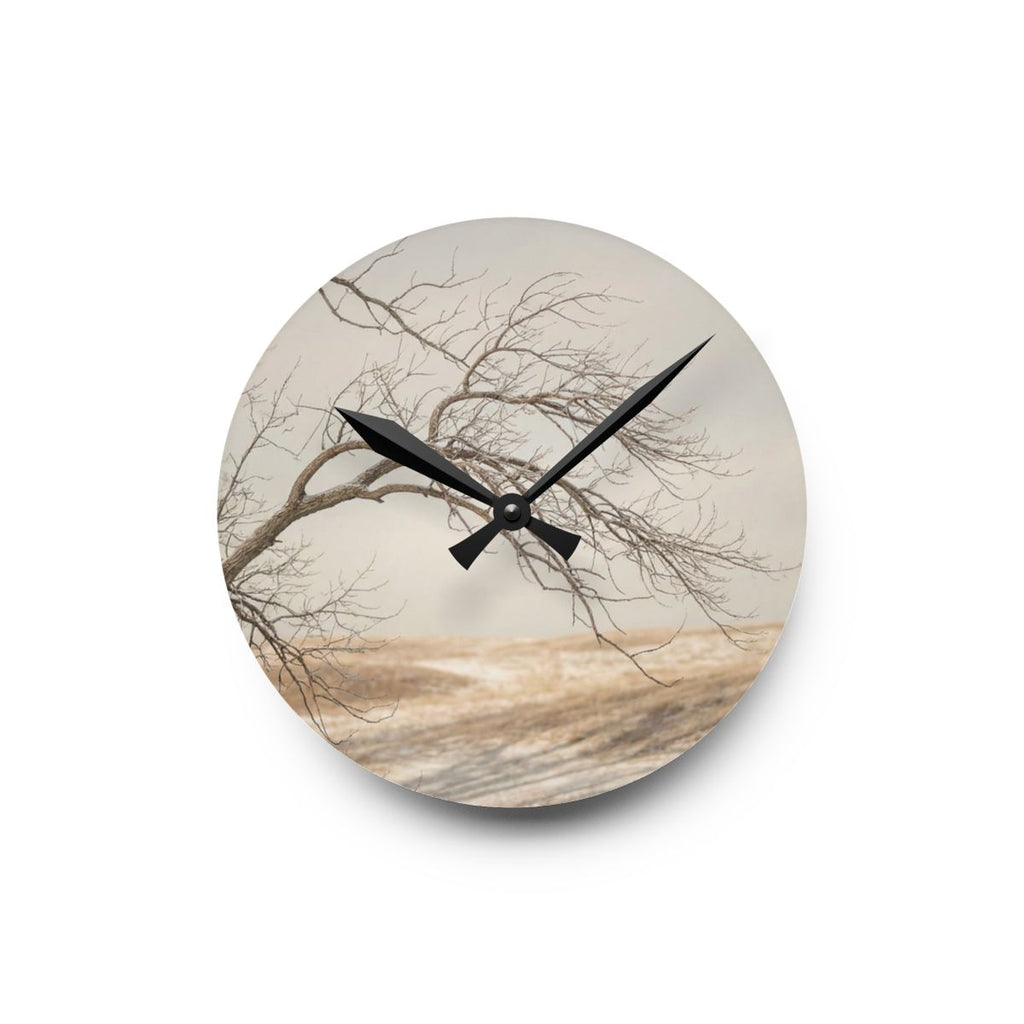 Acrylic Wall Clock - Minimalist Tree