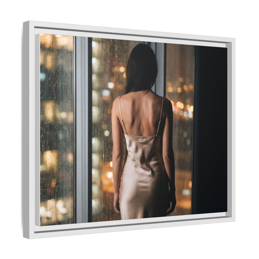 Framed Matte Canvas - Cinematic Nights — White / 1.25"