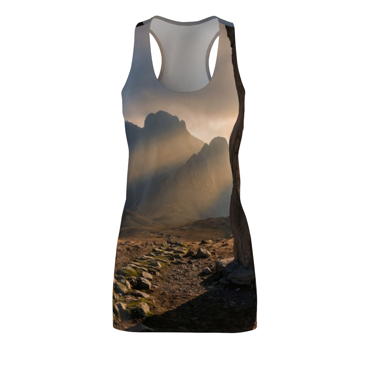Women's Cut & Sew Racerback Dress - Mystic Monolith Ancient...