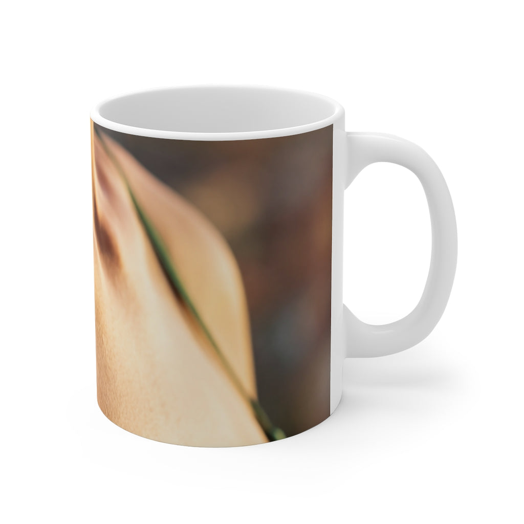 11oz Weiße Tasse - Sonnenschein-Morgenglanz
