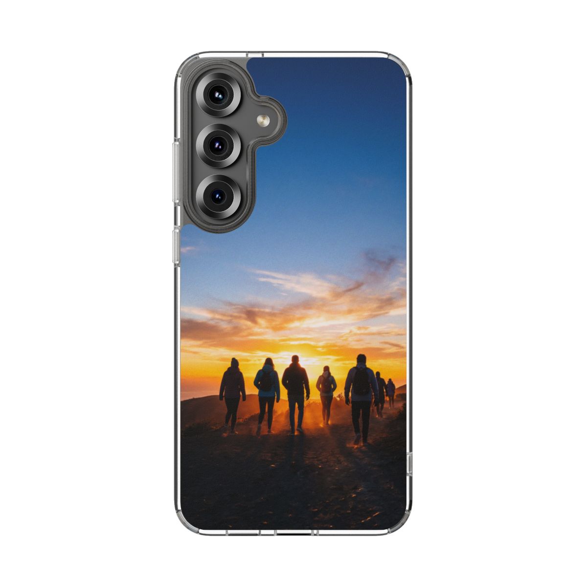 Clear Impact-Resistant Case - Sunset Peaks