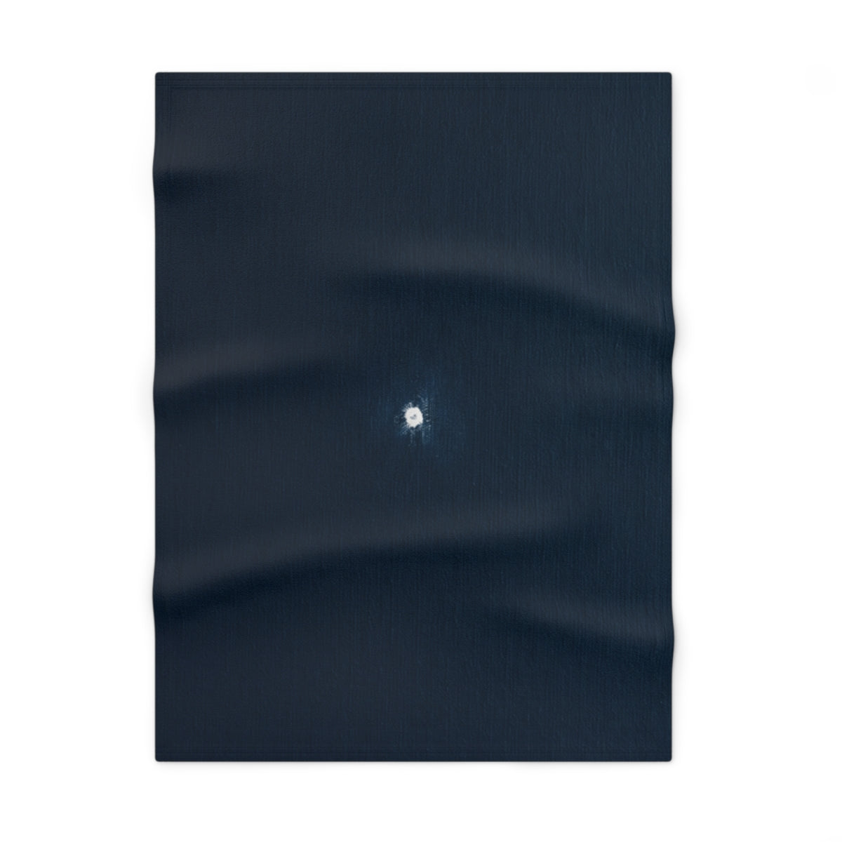 Navy Minimalist Soft Fleece Baby Blanket