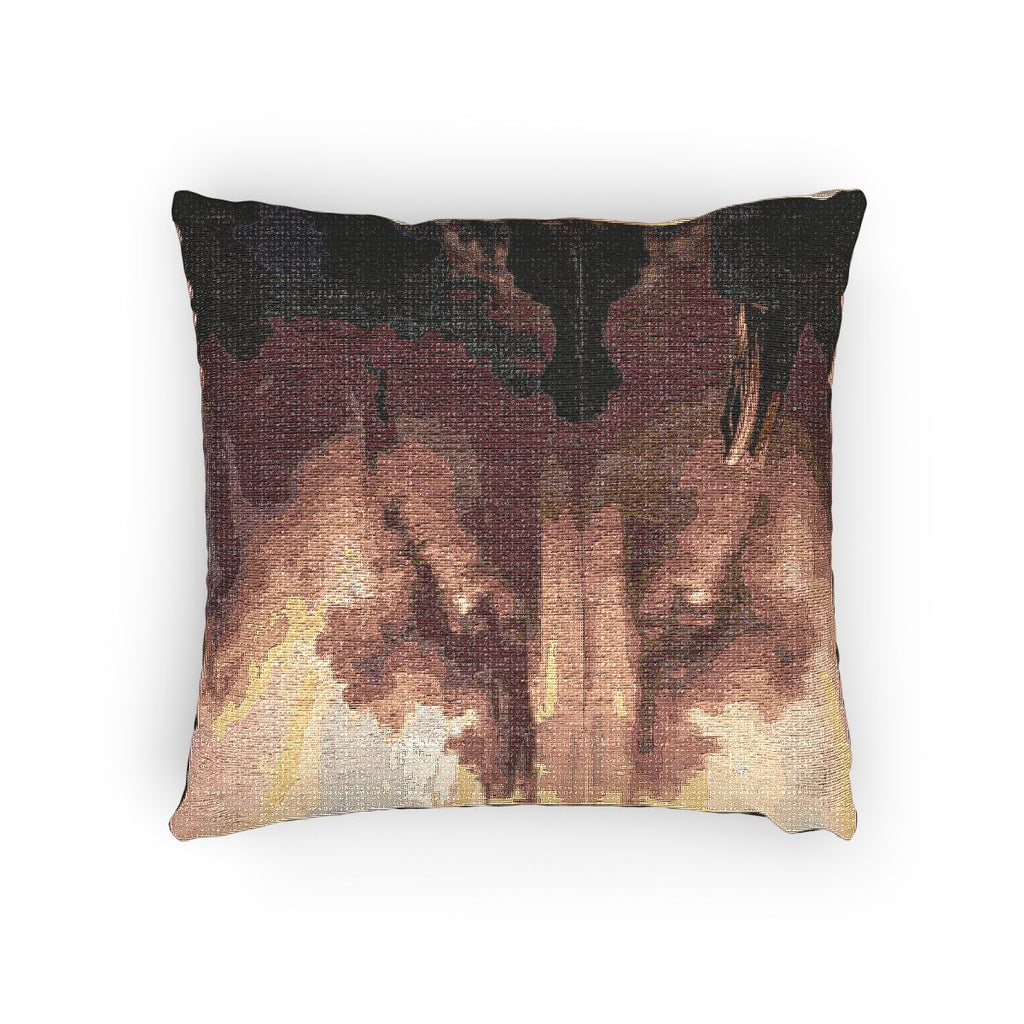 Woven Pillow - Golden Hour Texture | Echovira Gallery