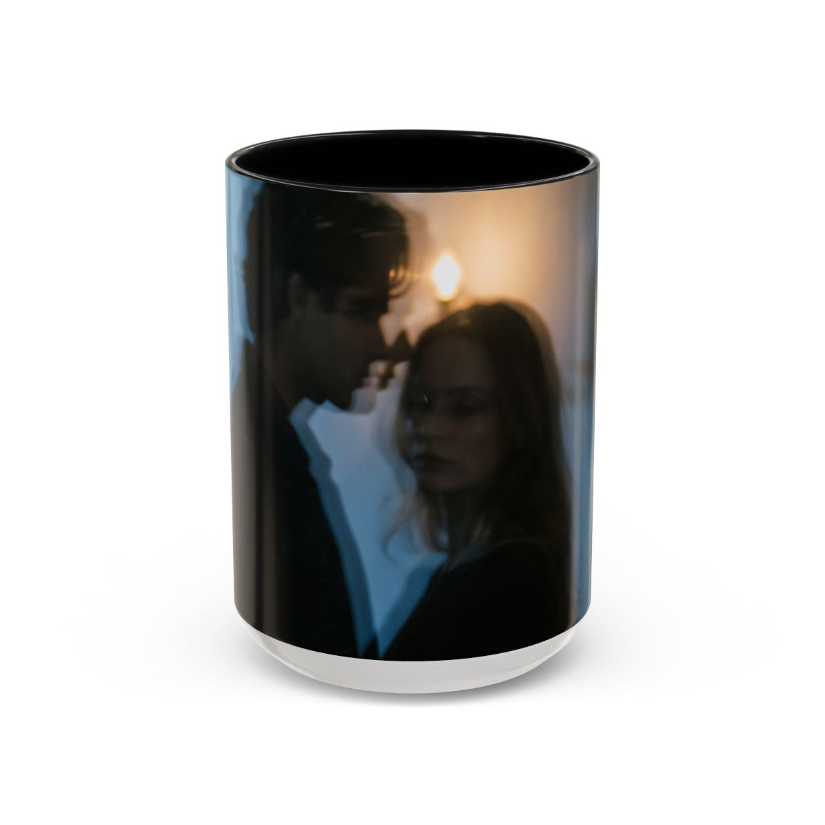 Midnight Shadow Accent Coffee Mug - Moody Aesthetic |...