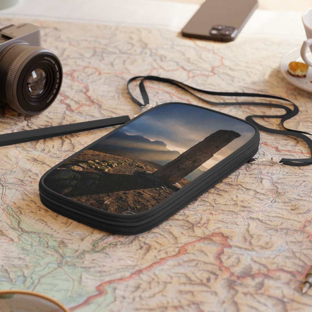 Passport Wallet - Mystic Monolith Ancient Persian Mountain...