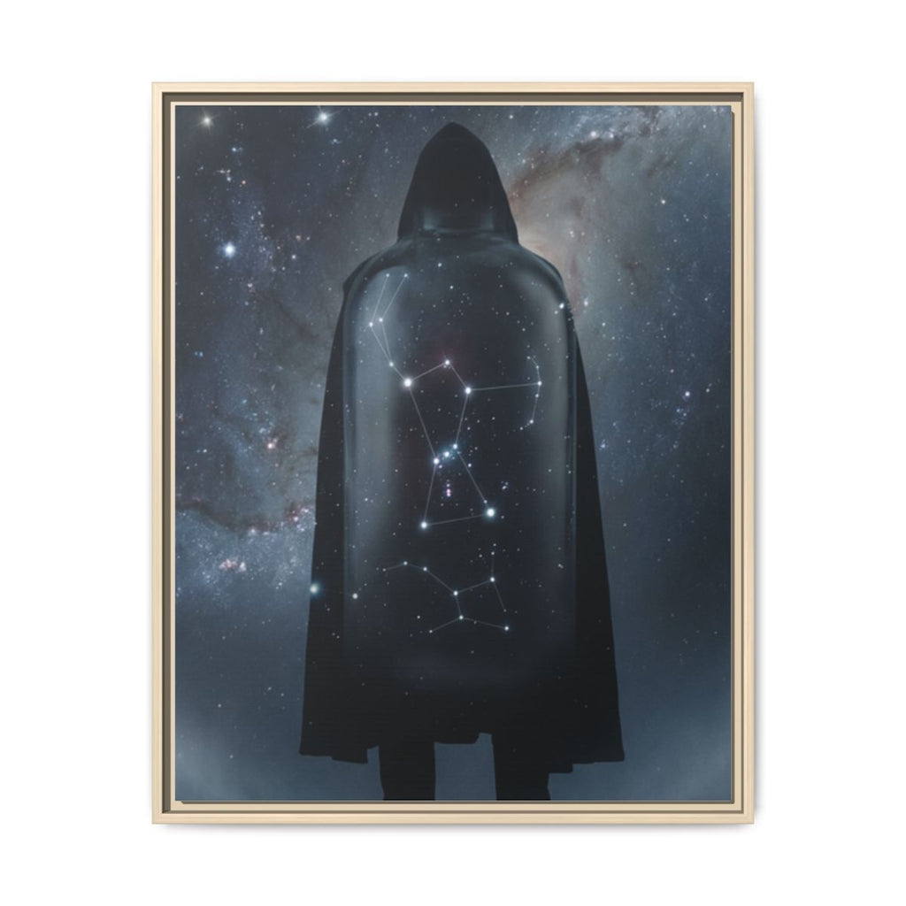 Framed Matte Canvas - Cosmic Sentinel — Natural / 1.25" (8×10, 9×12, 11×14, 12×16, 10×20, 12×18, 16×20, 16×24, 12×36, 18×24, 20×24, 16×32, 20×30, 24×30, 16×48, 24×32, 24×36, 24×48, 20×60, 30×40, 32×48, 30×60 & 40×60)