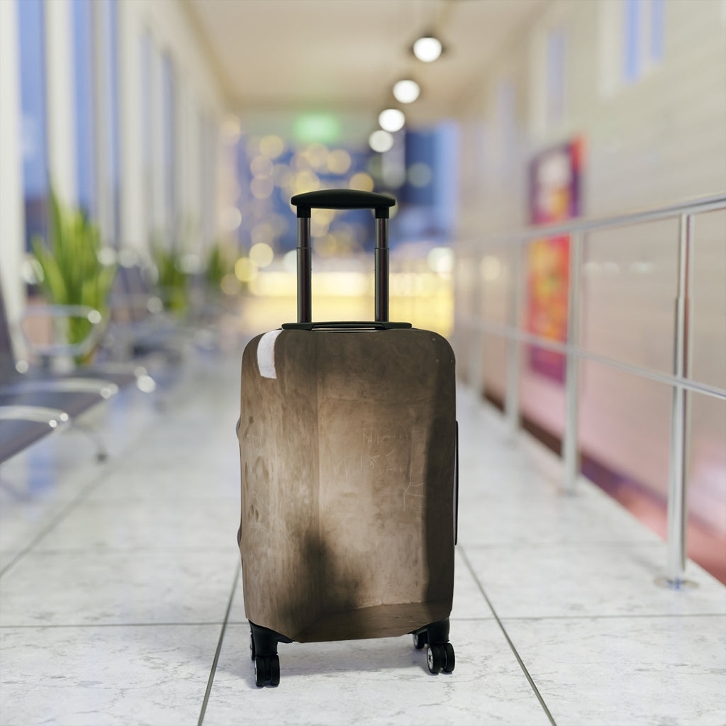 Luggage Cover - Shadows of the Citadel moody architectural...