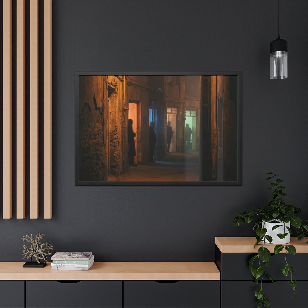 Framed Posters - Shadowed Alleyway Mystery Art Print —... |...