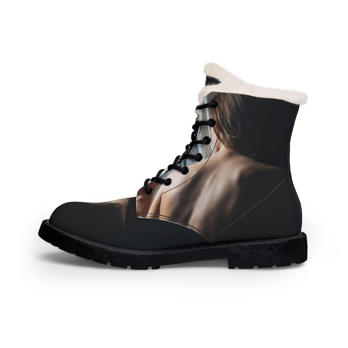 Men's Fur and Leather Boots - Twilight Solitude | Echovira...