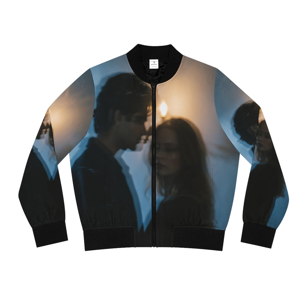 Midnight Shadow Women's Bomber - Cinematic Outerwear |...