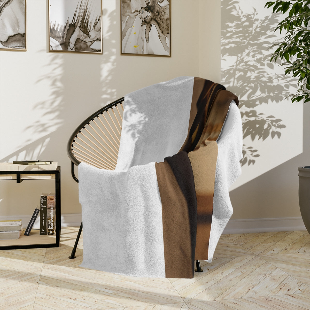 Velveteen Microfiber Blanket - Amber Silk | Echovira Gallery