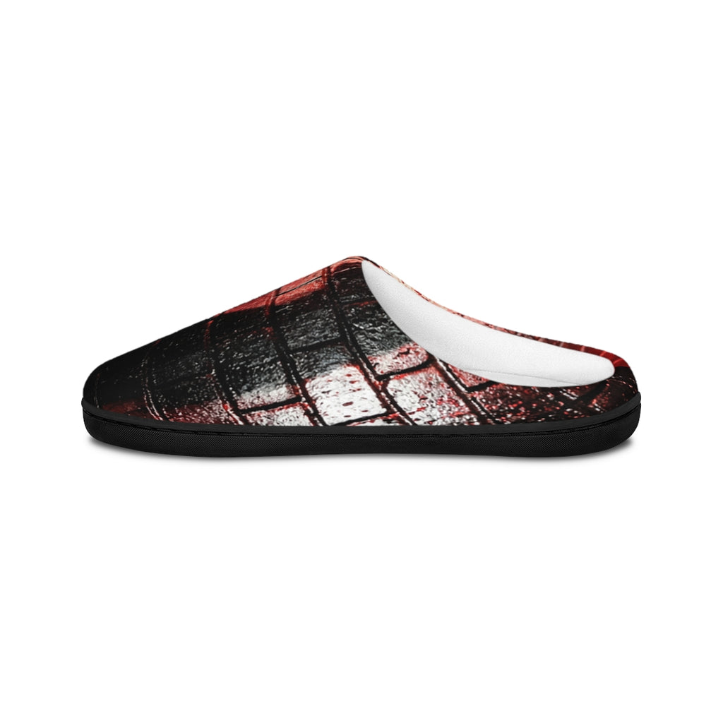 Women's Indoor Slippers - Crimson Shadows | Echovira Gallery