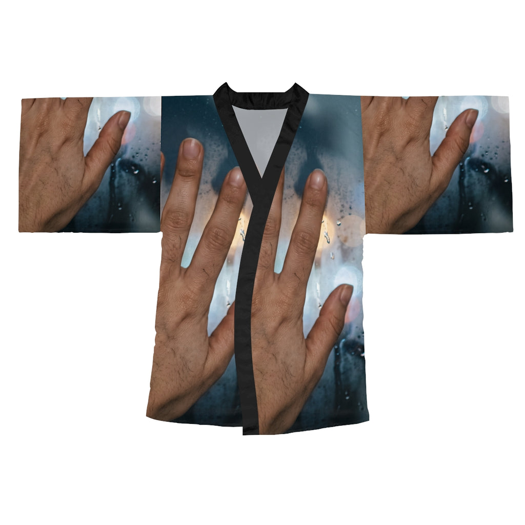 Rainy City Long Sleeve Kimono Robe