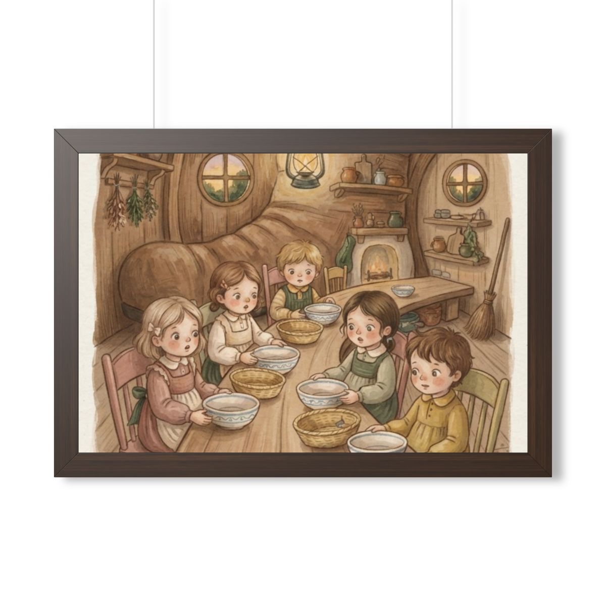 Framed Horizontal Poster - Where Is the Bread Storybook... |...
