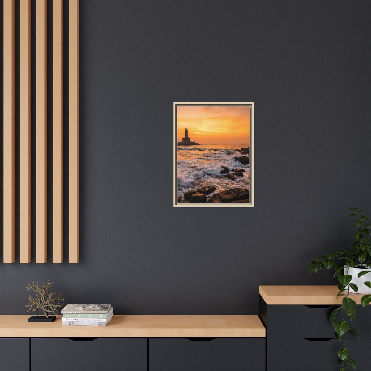 Framed Matte Canvas - Majestic Golden Coast