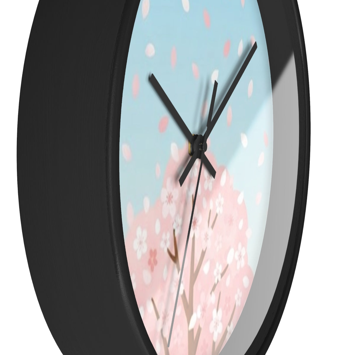 Wall Clock - Spring Blossom Meadow Art | Echovira Gallery