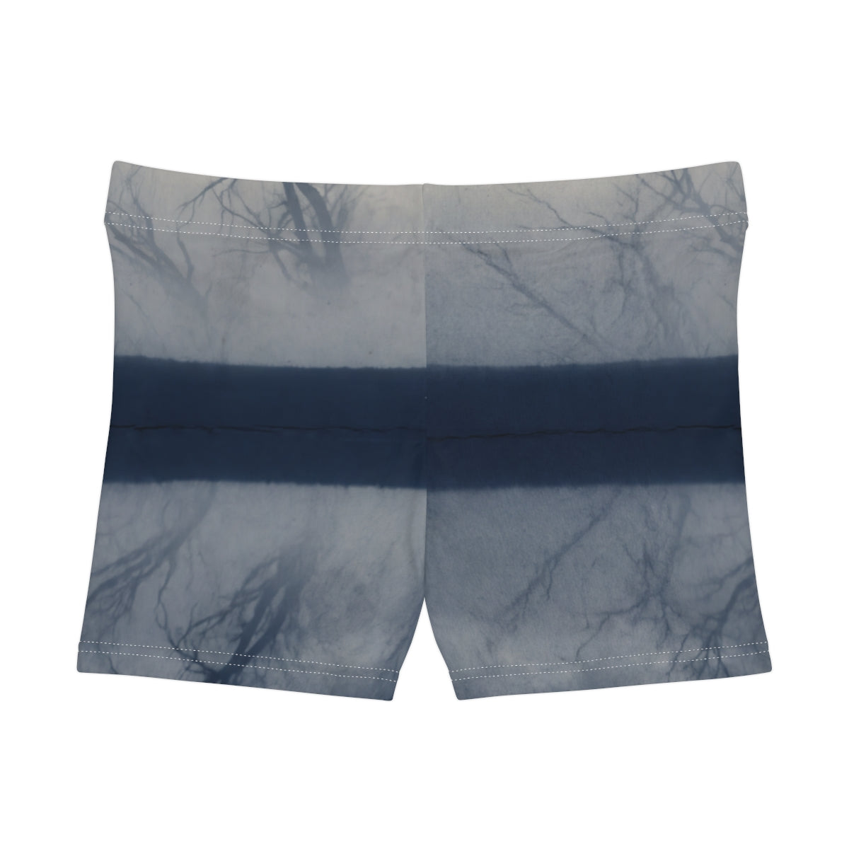 Women's Shorts with Moody Lake Landscape