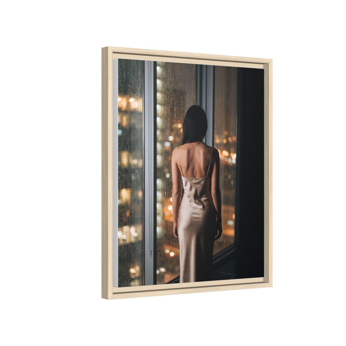 Framed Matte Canvas - Cinematic Nights — Natural / 1.25"