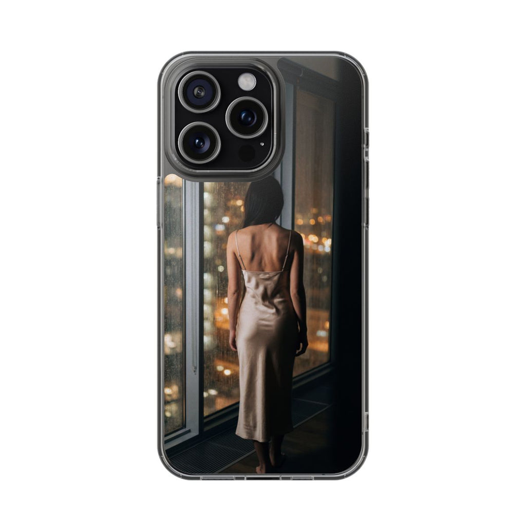 Clear Impact-Resistant Cases - Clear Phone Case - Rainy Mood...