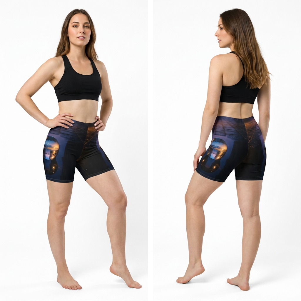 Venice Crystal Sphere Women's Biker Shorts