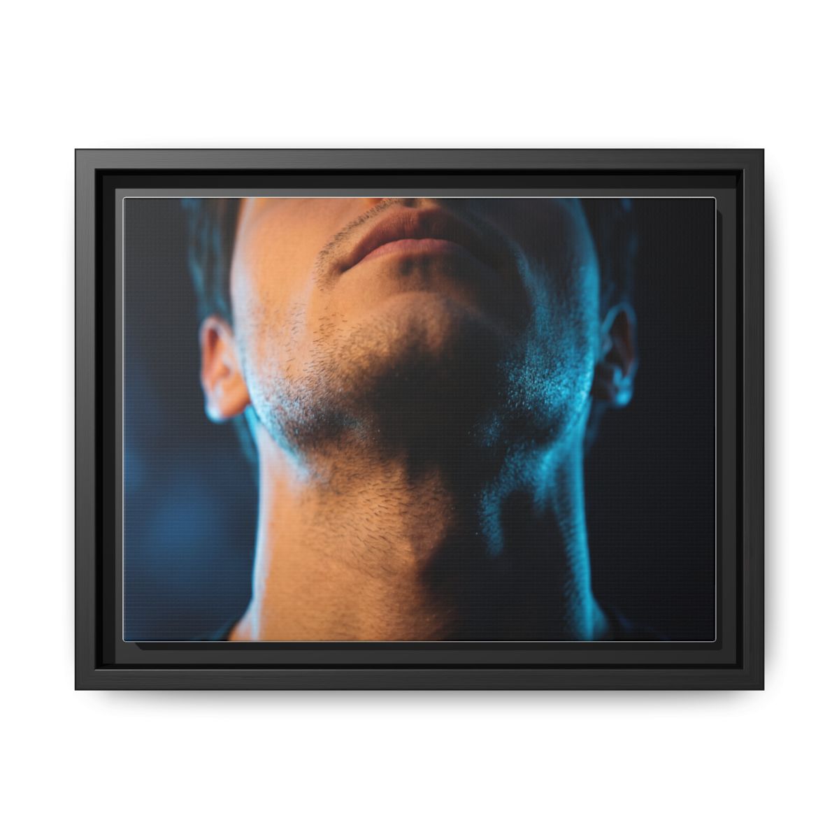Framed Matte Canvas - Neon Pulse Core — Black / 1.25"