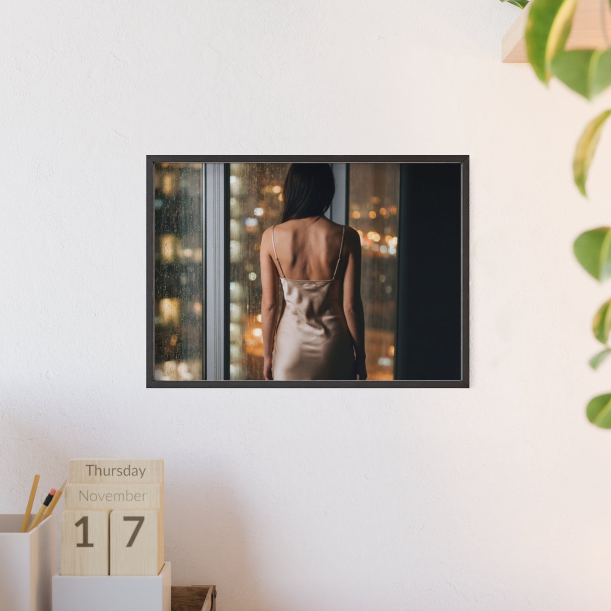 Framed Poster - Cinematic Window View