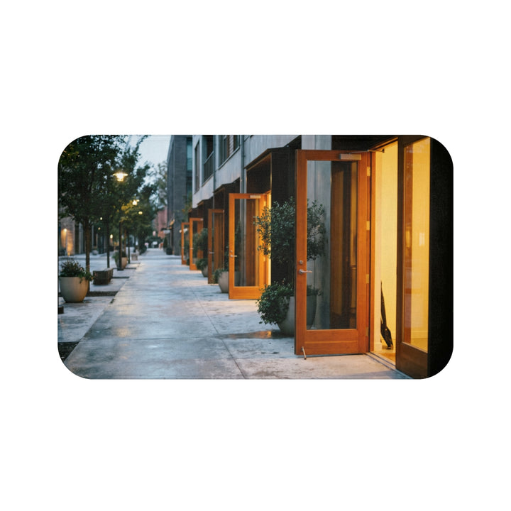 Bath Mat - Twilight Courtyard Serenity