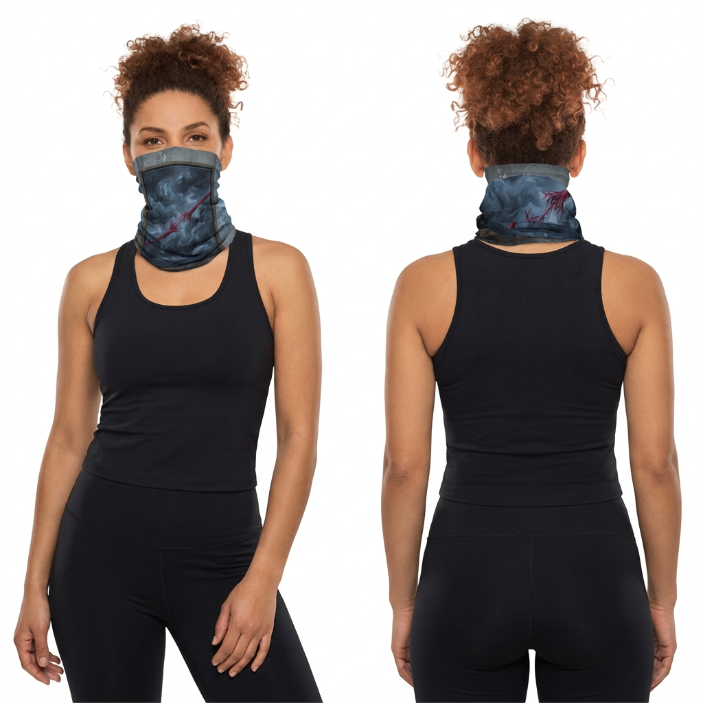 Women's Lightweight Neck Gaiter Crimson Art
