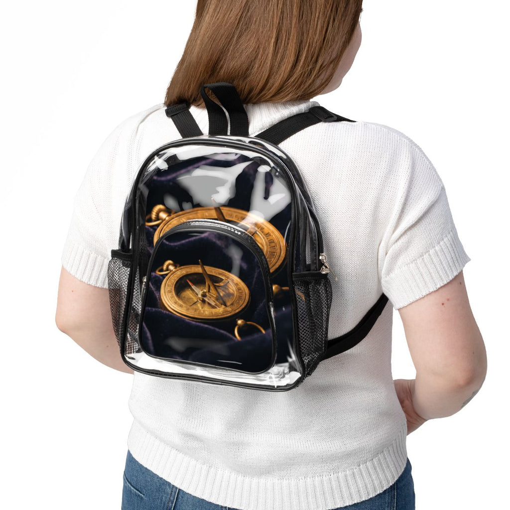 Clear Stadium Backpack with Vintage Sundial