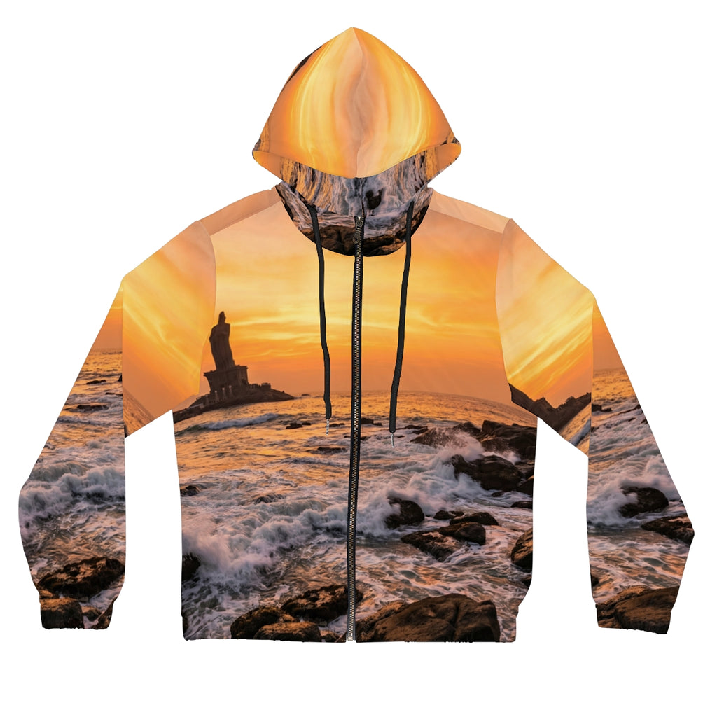 Women's Full-Zip Hoodie - Golden Horizon