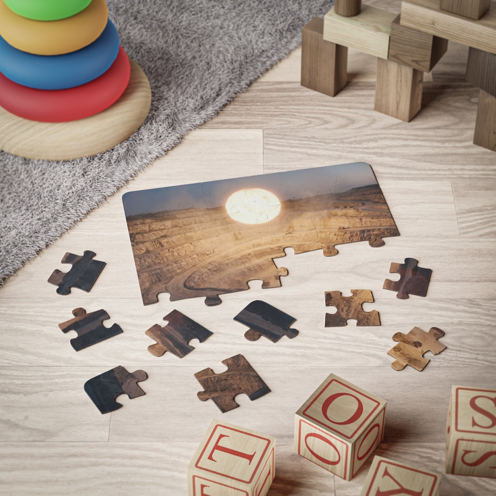 Kids' Puzzle with Celestial Sun Quarry Art
