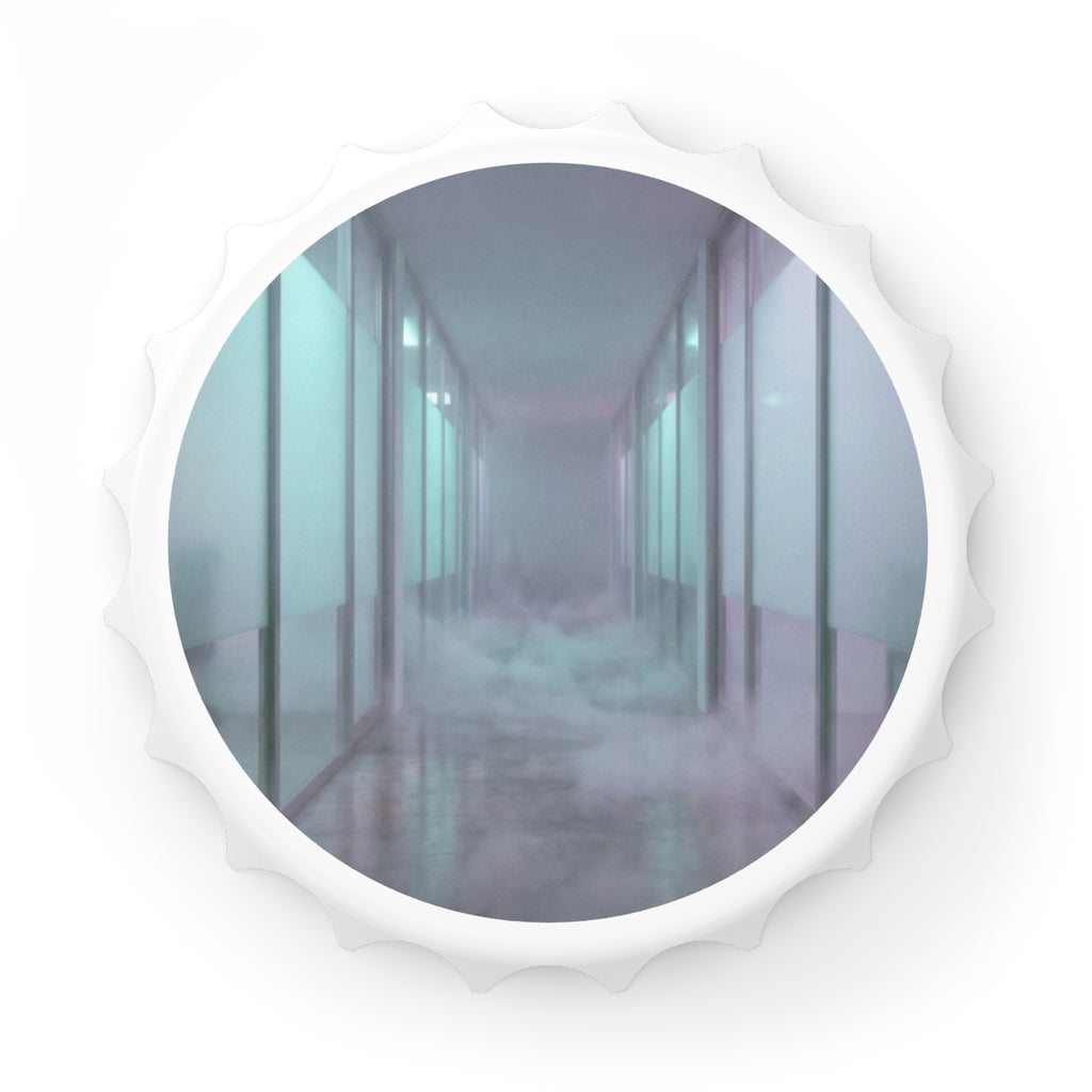 Bottle Opener - Neon Corridor Pocket Tool | Echovira Gallery