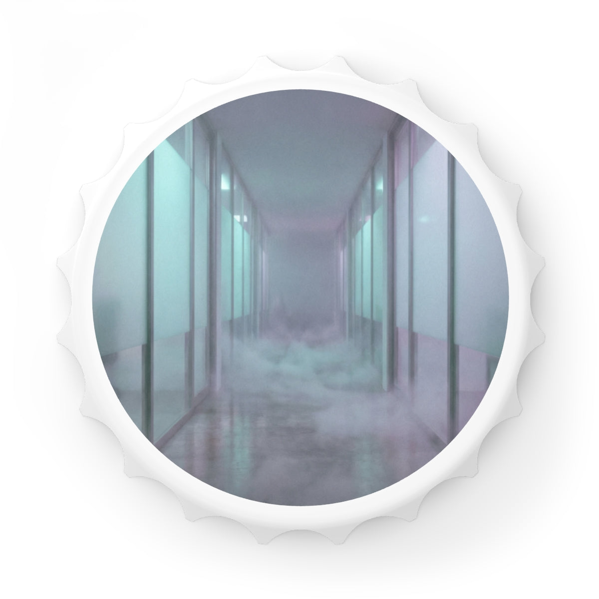 Bottle Opener - Neon Corridor Pocket Tool | Echovira Gallery